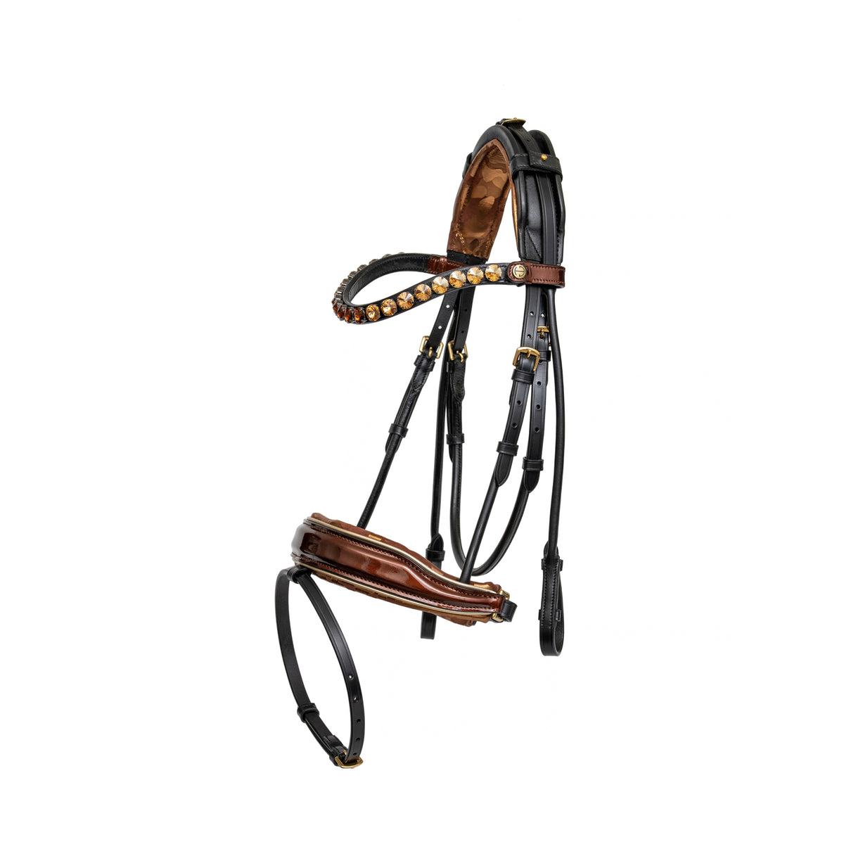 Gilded Ember Top Buckle Leather Snaffle Bridle