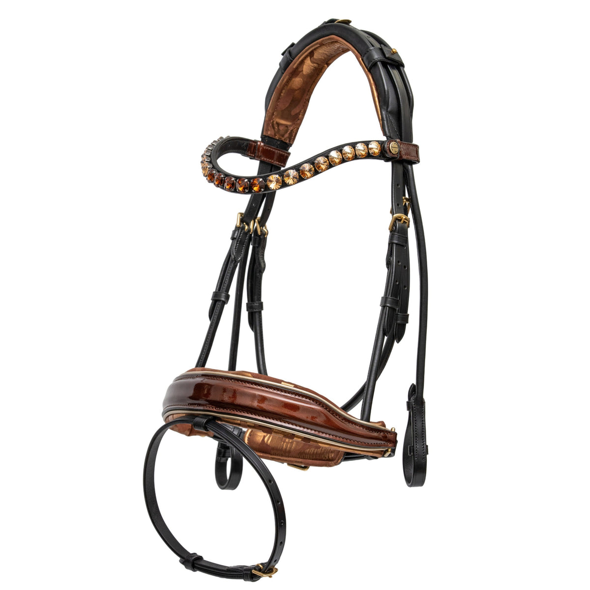 Gilded Ember Top Buckle Leather Snaffle Bridle