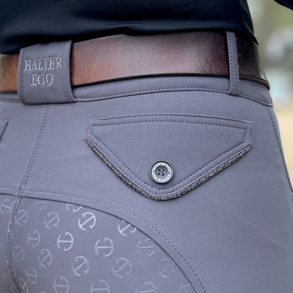 Evolution Full Seat Breeches - Jet Set Gray &amp; Anthracite