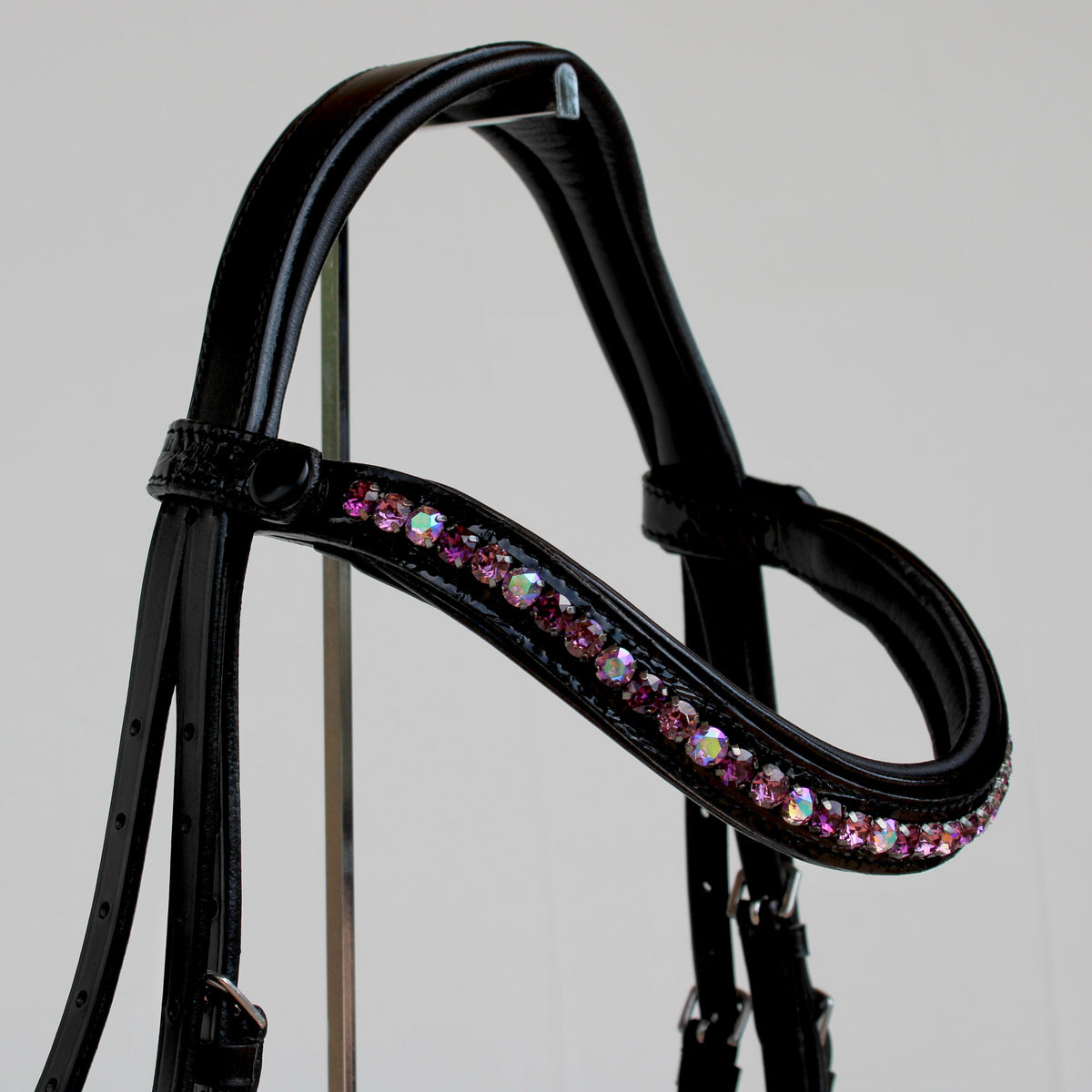 The Mulberry Black Patent Leather Snaffle Bridle