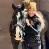 The Hamburg Brown Leather Halter with Fancy Stitching