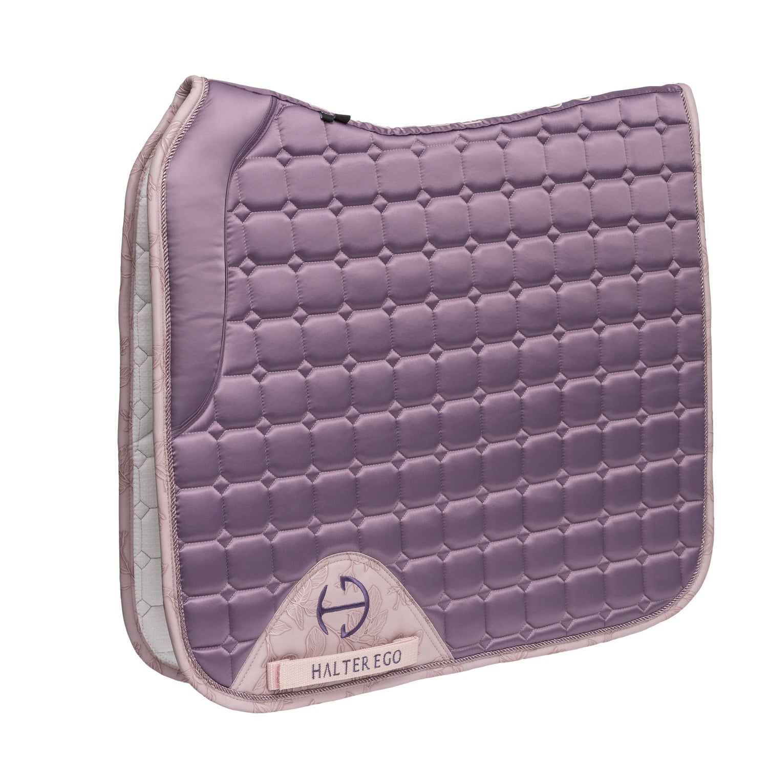 Romance Collection Satin Classic Dressage Saddle Pad (Full) - Orchid Mist