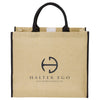 Halter Ego Large Jute Tote with Velcro Closures