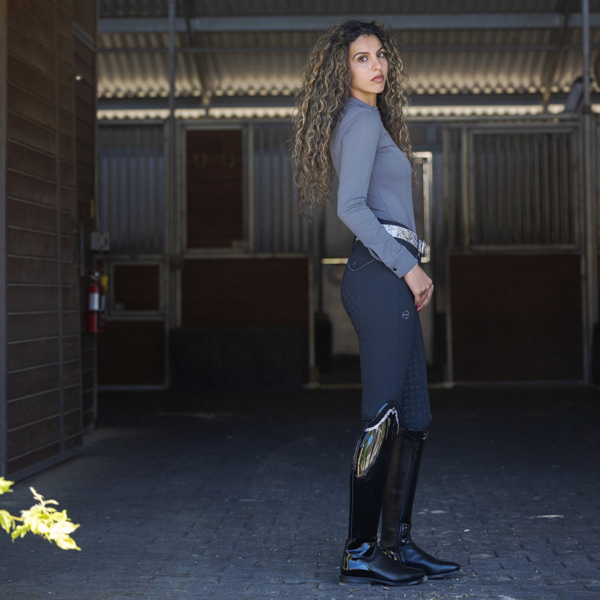 Evolution Full Seat Breeches - Black with Anthracite