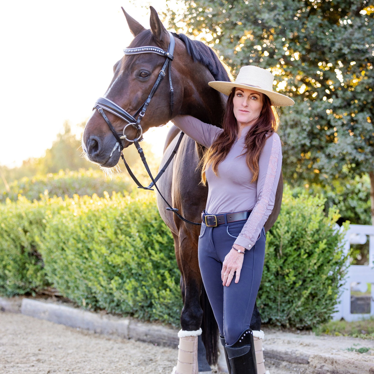 The Eiffel Tower Black Leather Snaffle Bridle