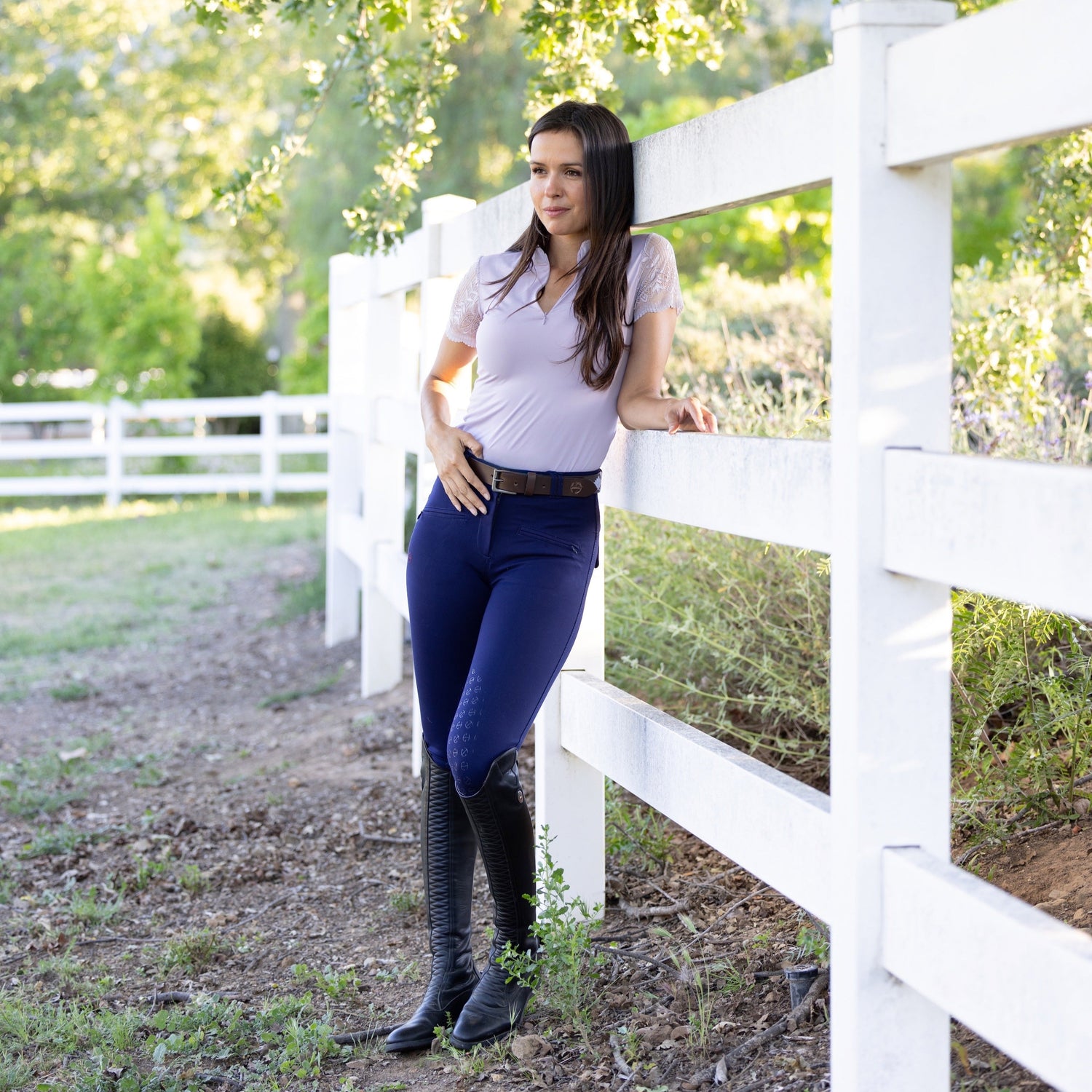 Kimberly Full Seat Breeches - Indigo Blue