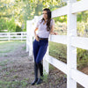 Kimberly Full Seat Breeches - Indigo Blue