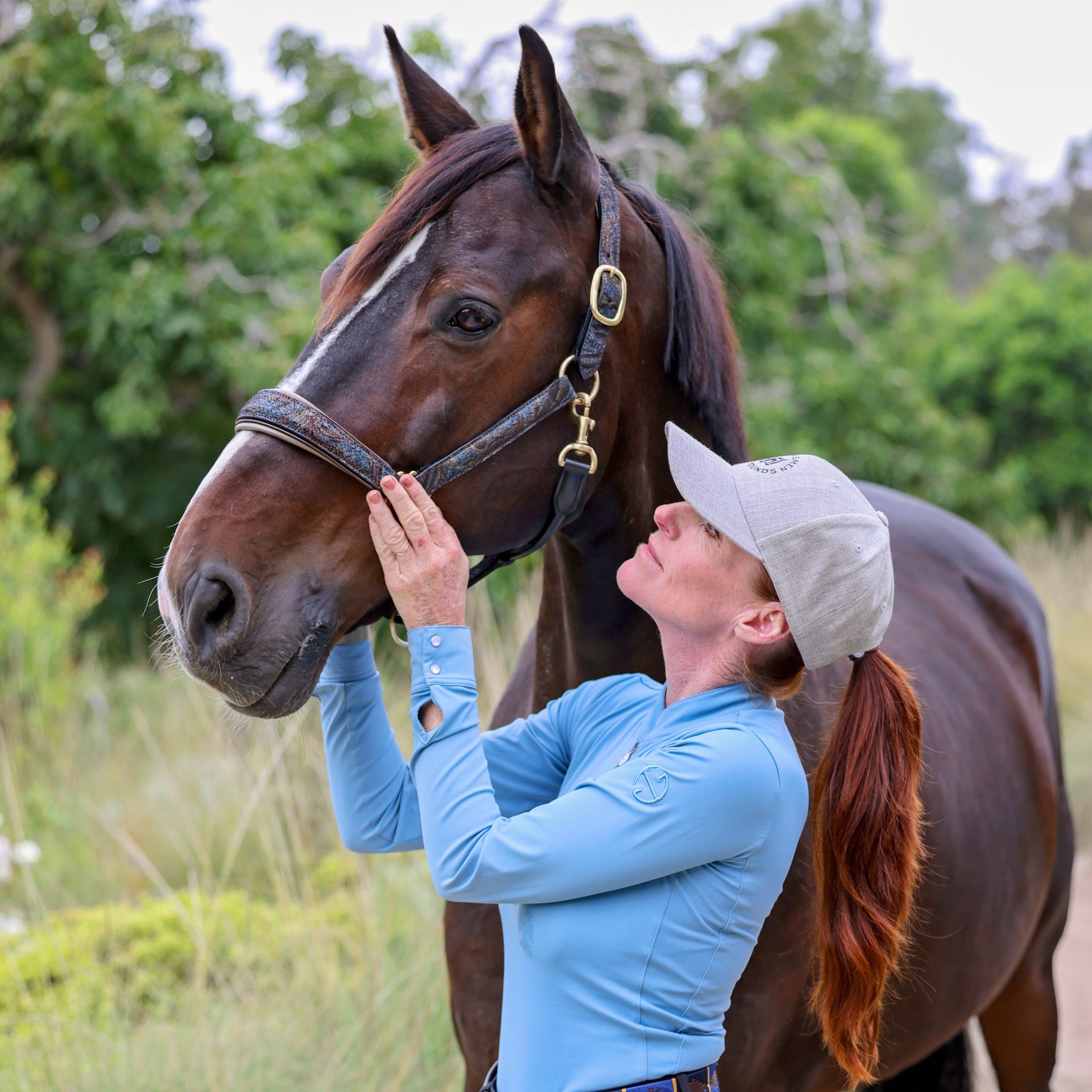 Black Leather Horse Halter