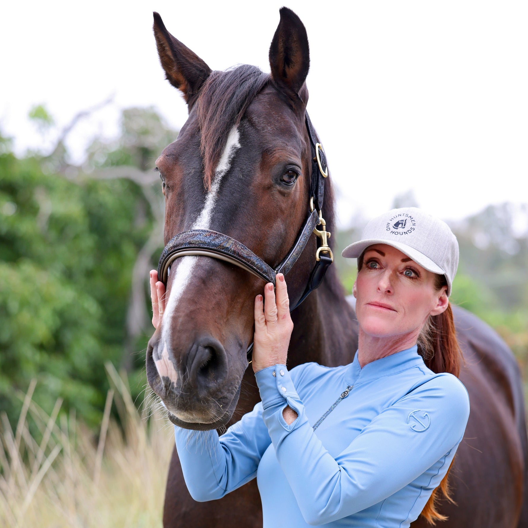 Black Leather Horse Halter