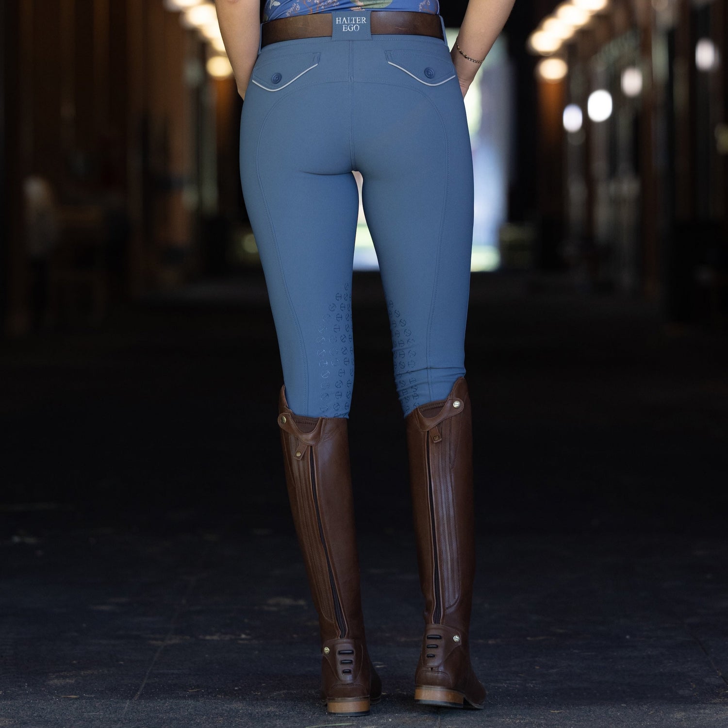 Evolution Knee Patch Breeches - Carolina Blue