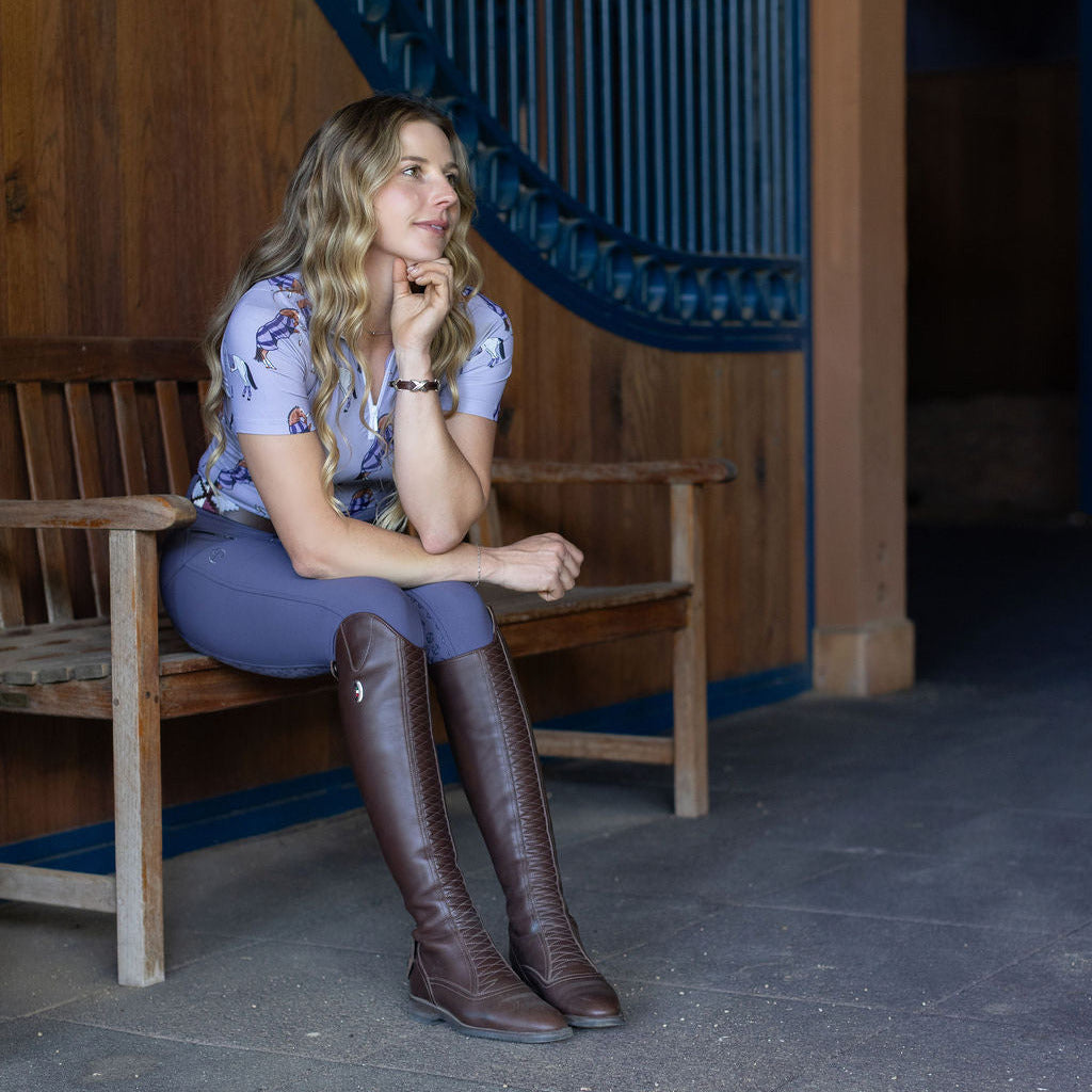 Evolution Mystique Full Seat Breeches - Greystone - MID WAIST