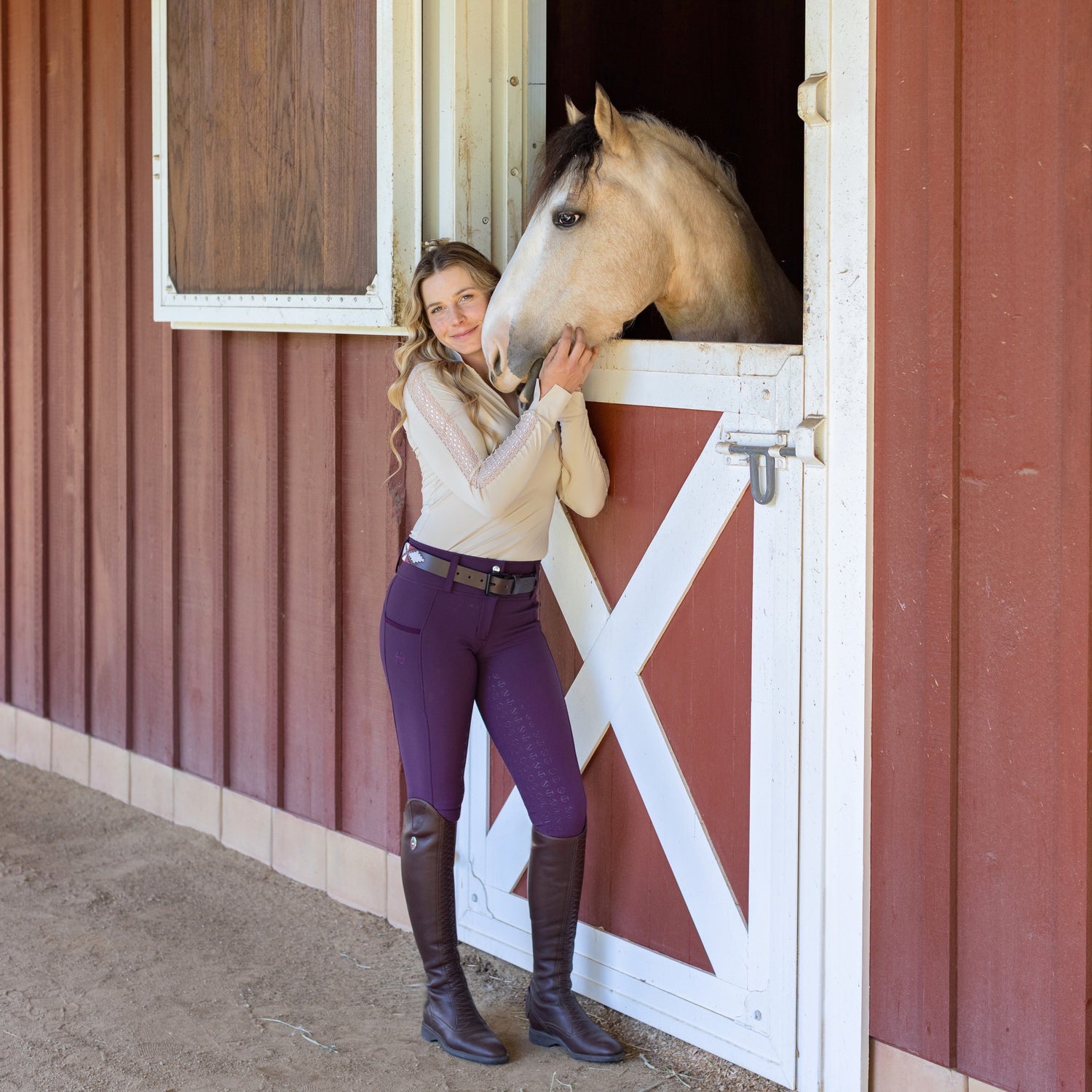 Evolution Sloane Full Seat Breggings - Blackberry Wine