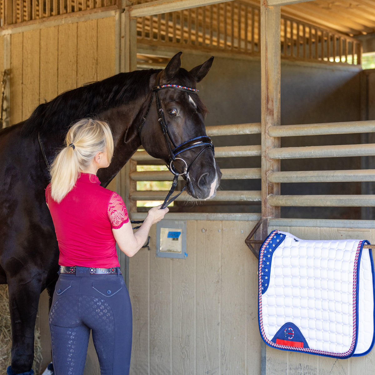 The Rebel Black Patent Snaffle Bridle - (Pathway to the Podium Collection)