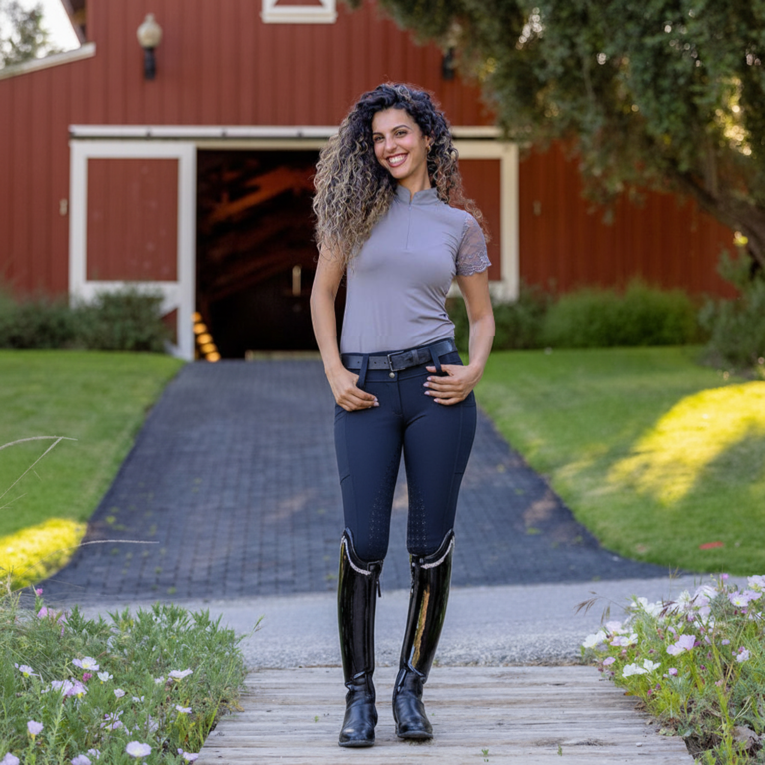 Sloane Hybrid Full Seat Riding Tights / Bregging