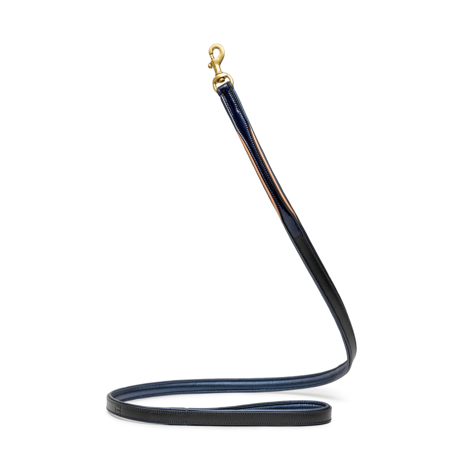Revolution Blue Patent Leather Dog Leash