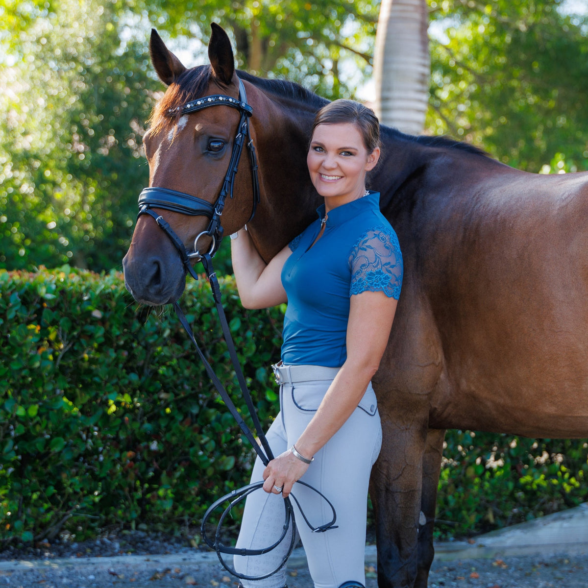 Evolution Mid Waist Full Seat Breeches - Light Alloy Gray