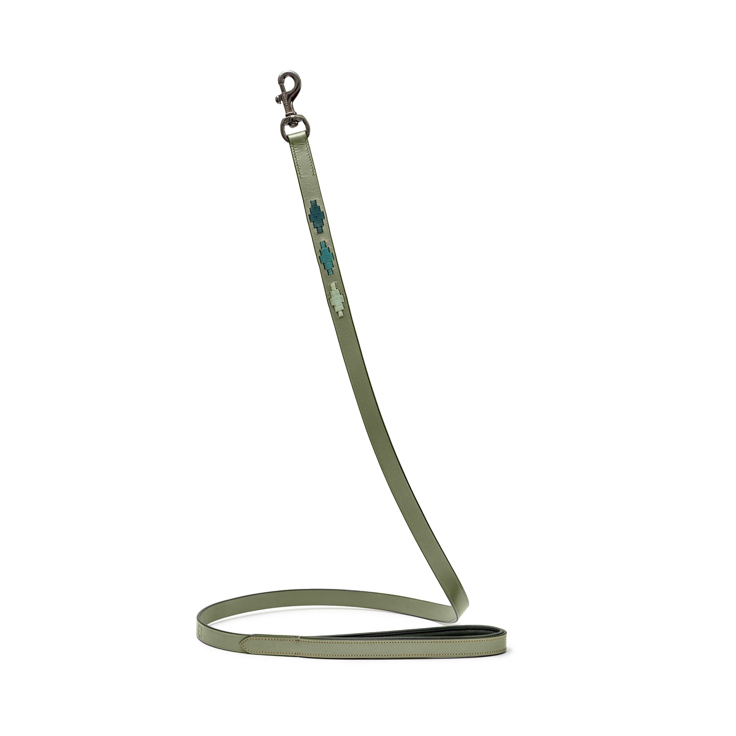 Sea Glass Leather Dog Leash