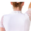 Tara - White Short Sleeve Lace Competition Shirt
