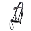 The Champs-Élysées Black Patent Leather Snaffle Bridle