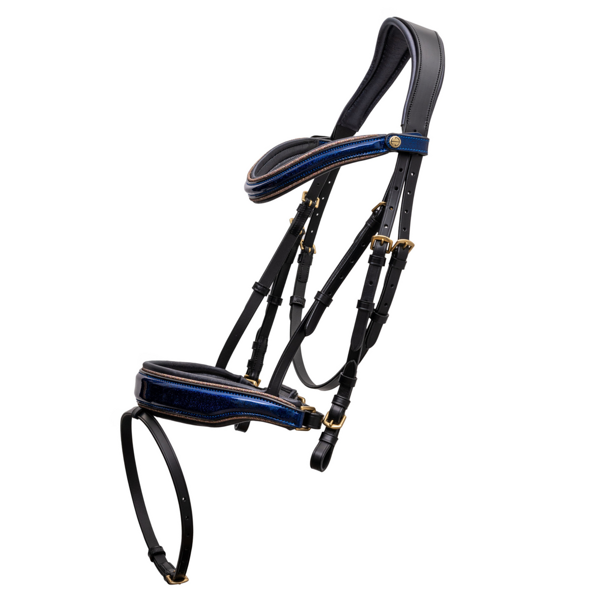 The Revolution Cobalt Blue Snaffle Bridle