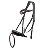 The Bordeaux Black Patent Leather Snaffle Bridle