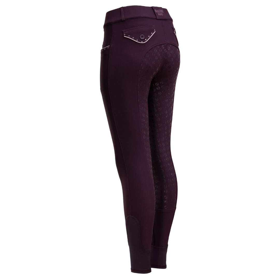 Evolution Full Seat Breeches - Dark Plum - MID WAIST