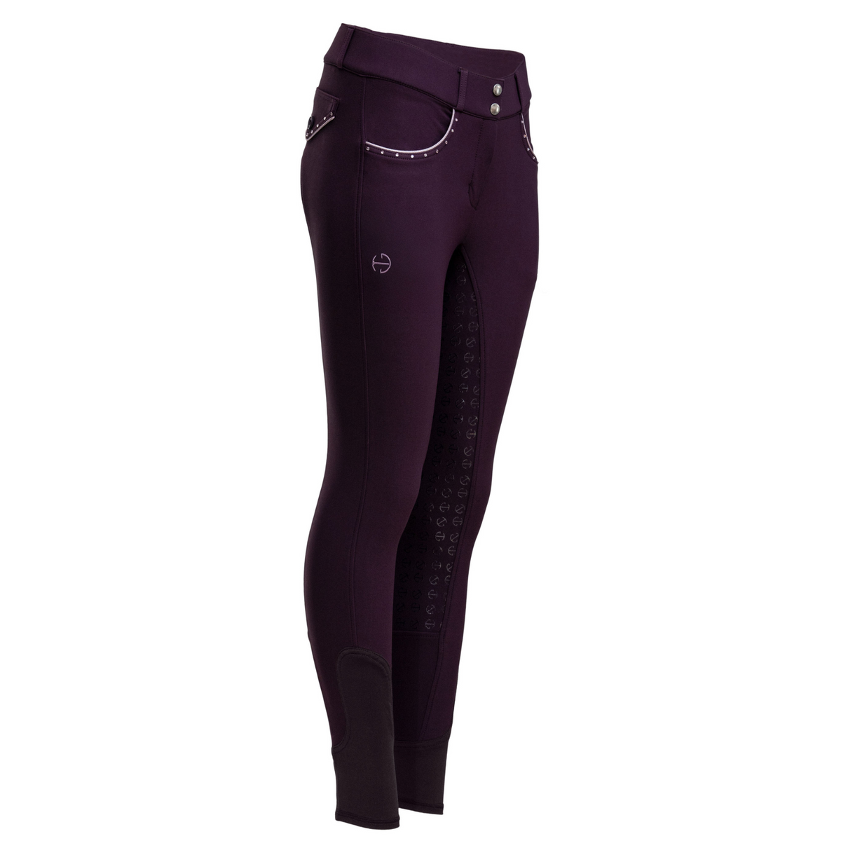 Evolution Full Seat Breeches - Dark Plum - HIGH WAIST