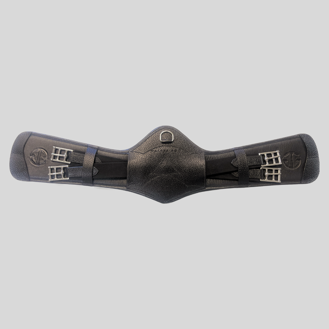 Capital Black Leather Anatomical Dressage Girth