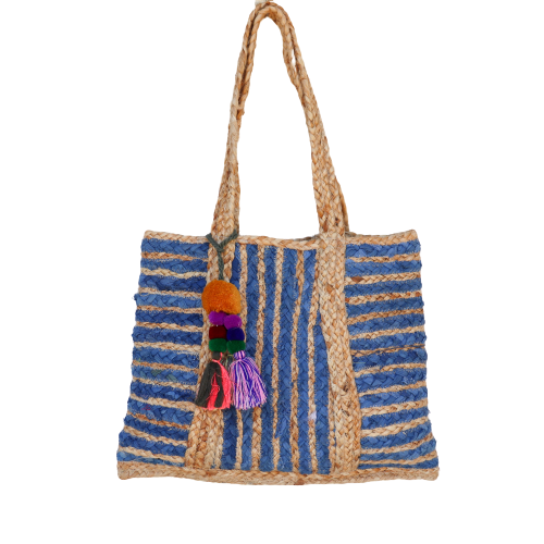 Seagrass Trapezoide Blue Tote bag