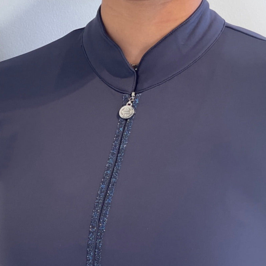 Heidi Long Sleeve Show Shirt - Navy