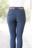 Megan Knee Patch Breeches - Foggy Blue