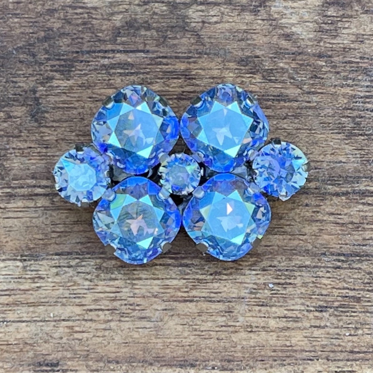 Lola Crystal Stock Pin - Light Sapphire Shimmer