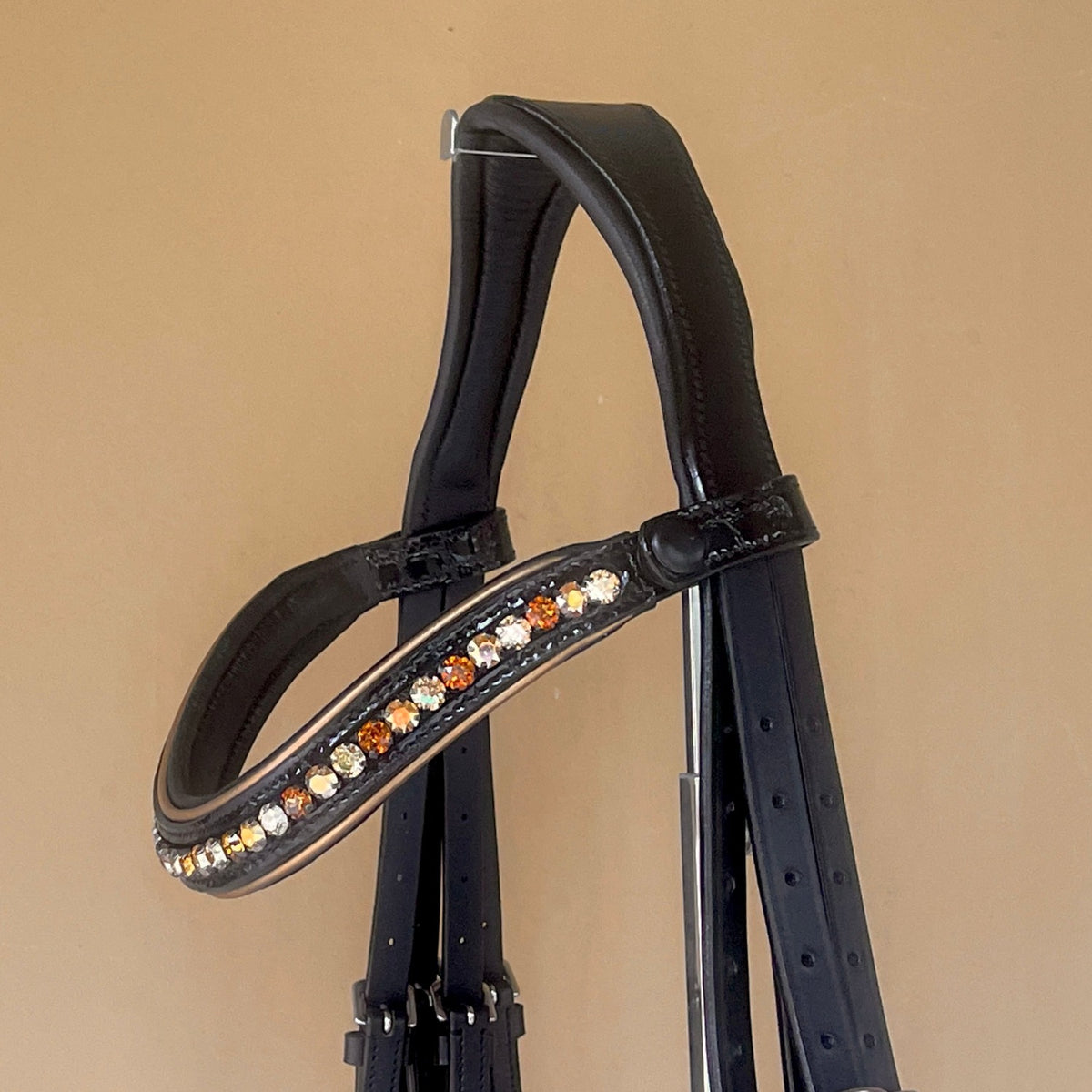The Josey - Black Patent Double Bridle