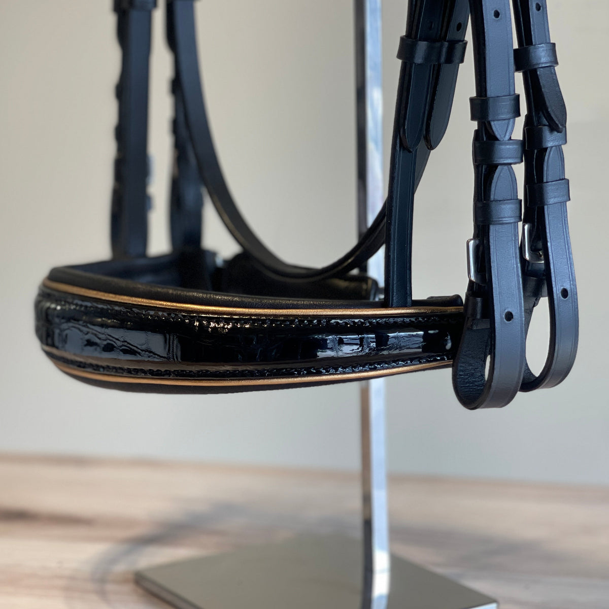 The Josey - Black Patent Double Bridle