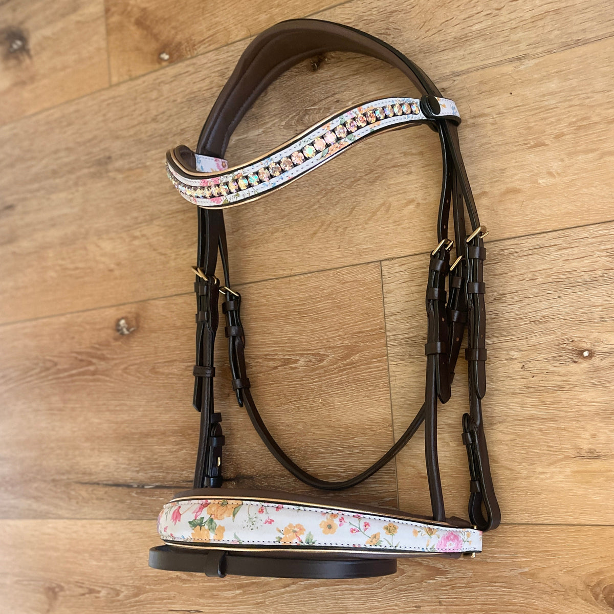 Dolce Brown Leather Snaffle Bridle