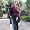 Elyse - Burgundy Long Sleeve Women's Riding Shirt