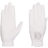 Halter Ego® Competition Gloves - White Glitter & Crystal Logo