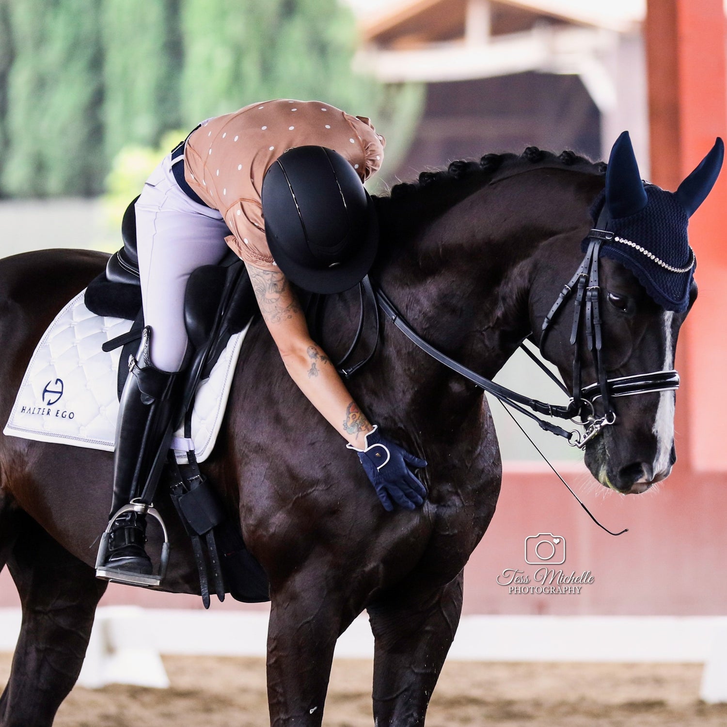 Luxe Competition Dressage Saddle Pad - Alabaster