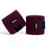 Equestrian Stockholm Purple Gold Fleece Bandages