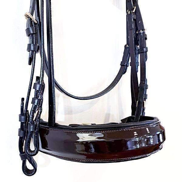 Halter Ego® Brown Patent Double Bridle