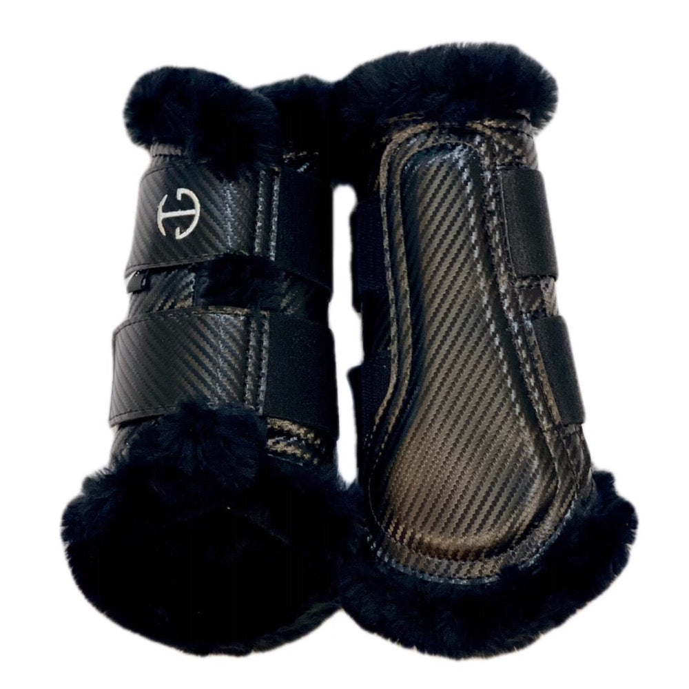 Black Carbon Tech Fleece Lined Brushing Boots