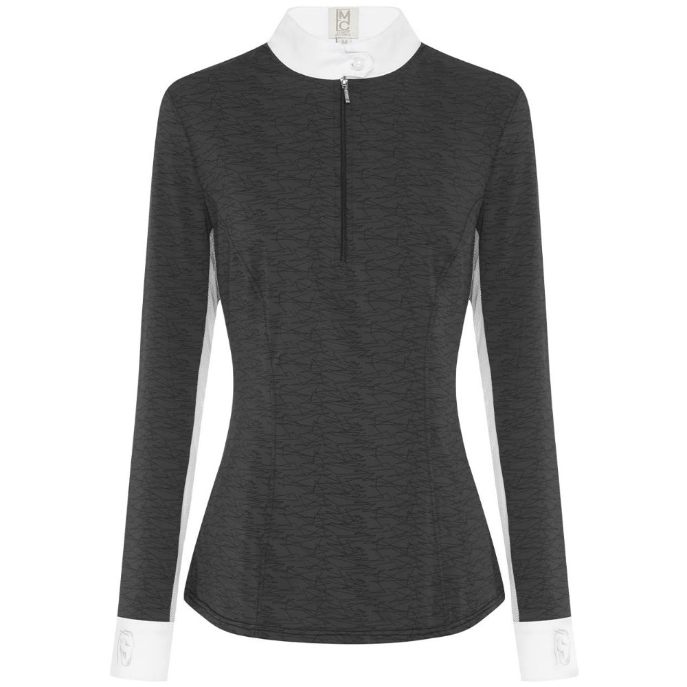 Pizazz Long Sleeve Women&#39;s Riding Shirt Graphite